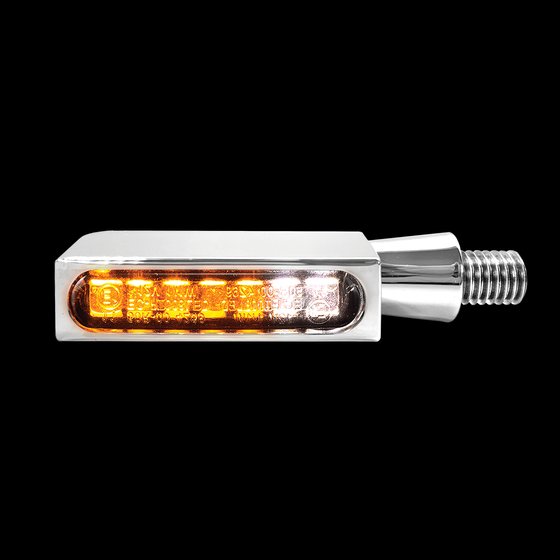 HBBL-PL-1-C HEINZ BIKES led turn-signal with position light in amber/chrome finish