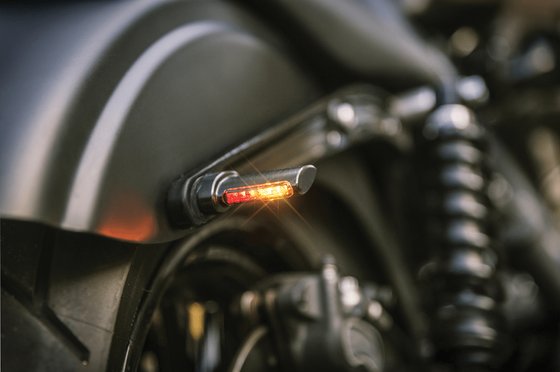 HBWL3TS HEINZ BIKES 3-in-1 black led winglets for fender