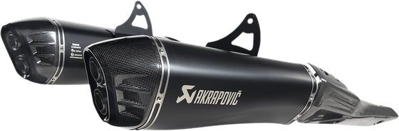 S-S13SO4-HRAATBL AKRAPOVIC ti/cf black mufflers for gsx13r