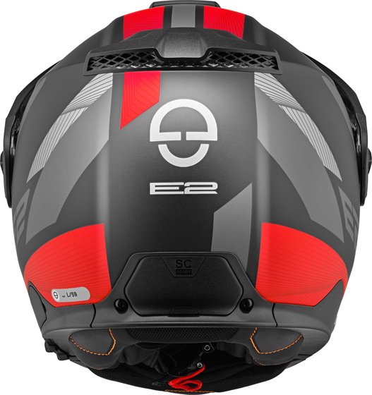 Schuberth e2 defender matt red