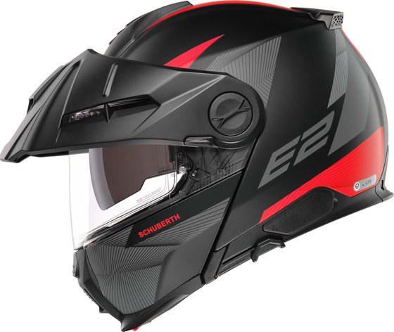 Schuberth e2 defender matt red