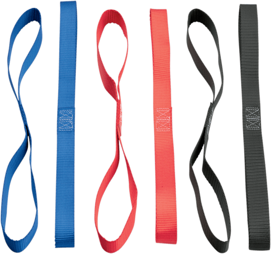 MOOSE RACING soft tye tie-down extension blue 18"