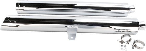 1216 COBRA scalloped chrome slip-on mufflers for honda gl1800