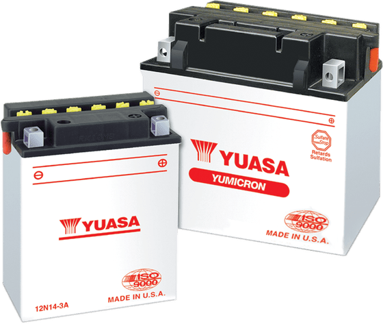 1088331 YUASA yb14-b2 12v/14ah din51414 dry-battery 136x91x168mm