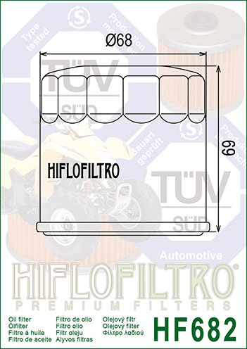 HF682 Hiflofiltro oil filter