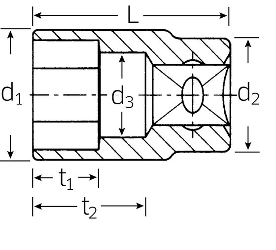 STAHLWILLE 3/8" 14mm socket