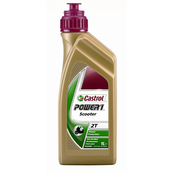 CASTROL power 1 scooter 2-stroke partly synthetic 1 liter engine oil