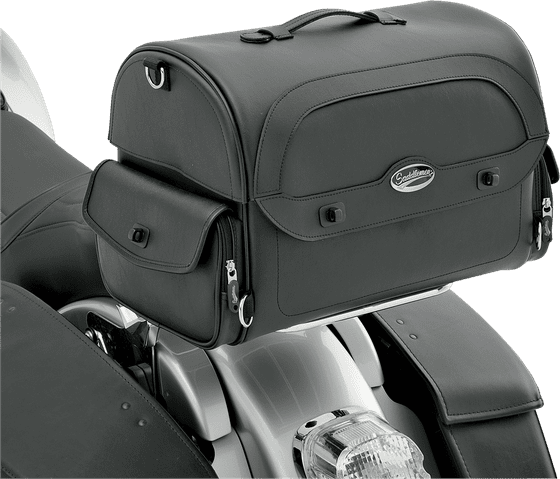 SADDLEMEN express cruiser trunk bag in synthetic leather black