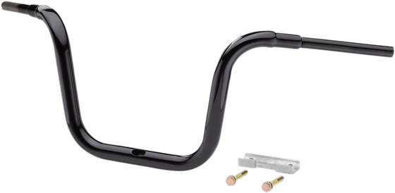 LA-7314-12B LA CHOPPERS black 12" 1-1/2" bagger prime ape handlebar