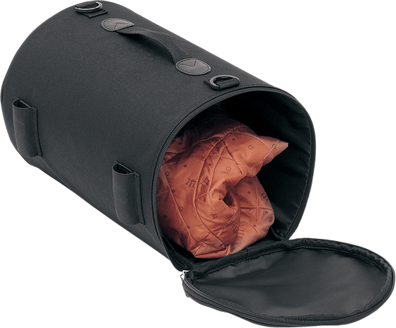 SADDLEMEN textile black roll bag