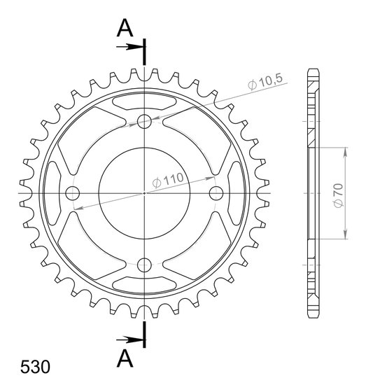 10402-36 Supersprox supersprox / jt rear sprocket 246.36