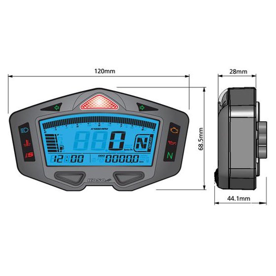 KOSO NORTH AMERICA race dash panel