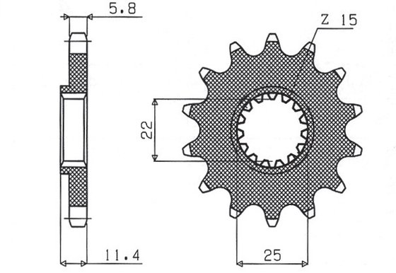 SUN36015 SUNSTAR SPROCKETS front sprocket