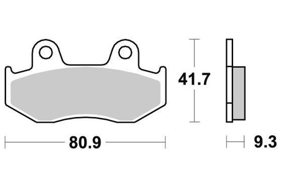 709SI SBS brakepads sintered offroad