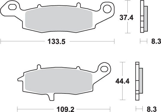 704HS SBS brakepads sintered