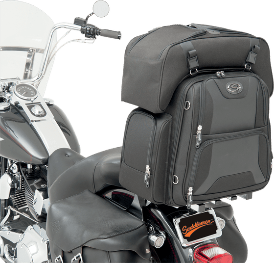 SADDLEMEN sport sissy bar and combo bag