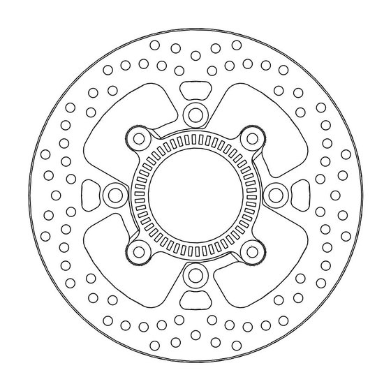 235-110650 MOTO-MASTER moto-master halo brakedisc rear kawasaki: versys abs (kle650 b8f-dff) 2015-> inc
