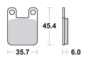 105HF SBS brakepads ceramic (559hf)