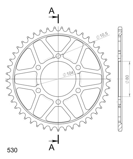 16604-41 Supersprox supersprox / jt rear sprocket 488.41