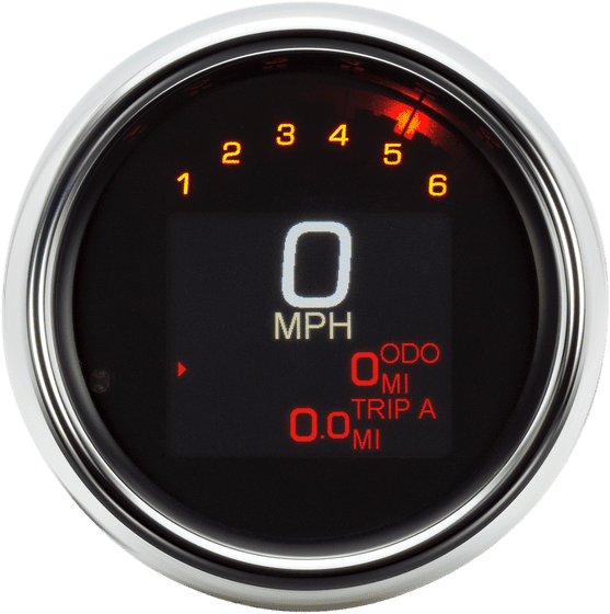 MLX-3000 DAKOTA DIGITAL 3/3/8 chrome speedometer