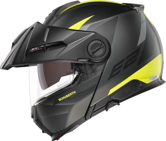 Schuberth e2 defender matt yellow/grey