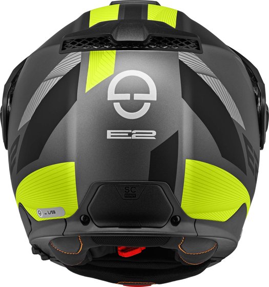 Schuberth e2 defender matt yellow/grey