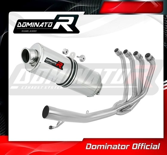 SU024DFSA Dominator full exhaust system collector silencer ov + db killer