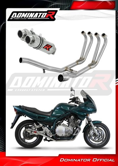 YA016DFSC Dominator full exhaust system collector silencer gp1 + db killer