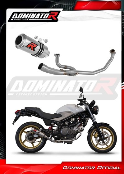 HO115DC Dominator full exhaust system collector silencer gp + db killer