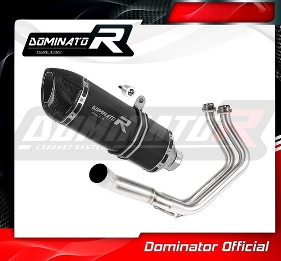 KA068DFBL-S Dominator full exhaust system silencer hp1 black