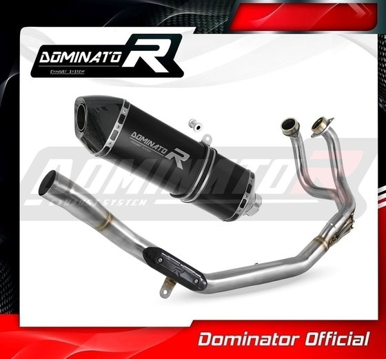 HO110DF7BL-S Dominator full exhaust system silencer hp7 black