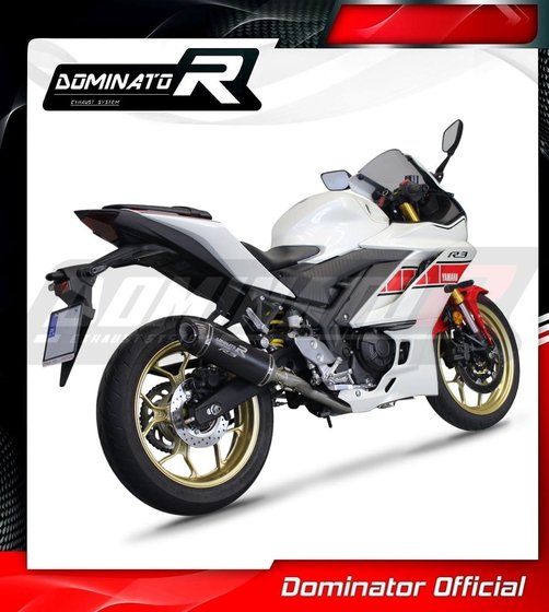 YA147DFBL-S Dominator full exhaust system silencer hp8 black