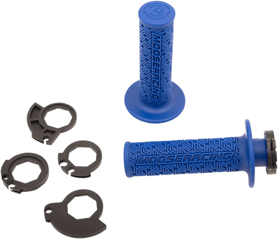 MOOSE RACING lock-on grips - blue/black