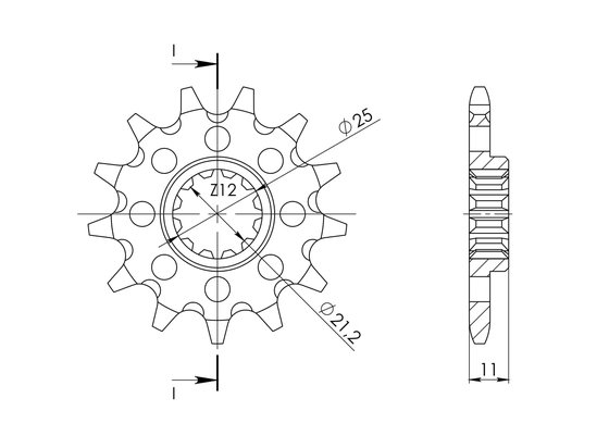 64500-13 Supersprox supersprox / jt front sprocket 824.13 sc