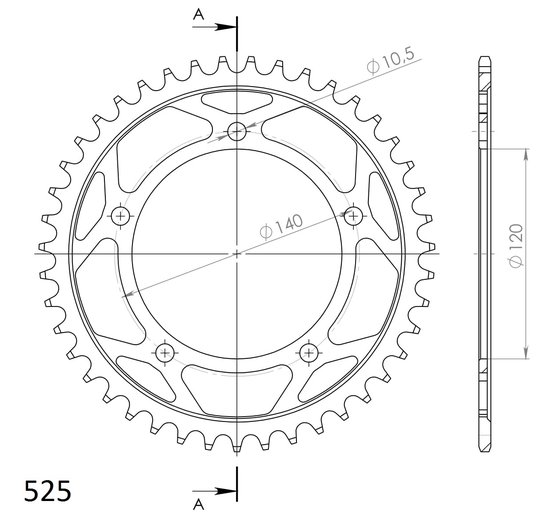 14604-43 Supersprox supersprox / jt rear sprocket 1792.43