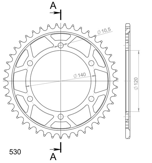 16603-45 Supersprox supersprox / jt rear sprocket 499.45