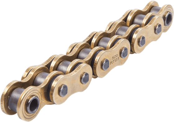 SUNSTAR SPROCKETS gold drive chain with rivet link - 520 size