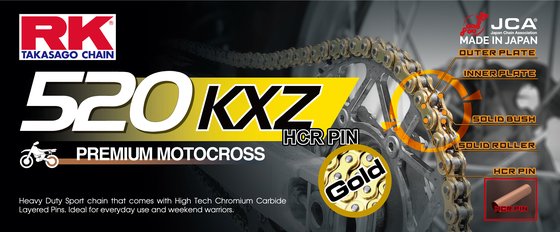 RK Japan rk gb520kxz heavy duty chain +cl (connect.link)