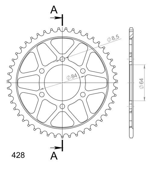 14200-53 Supersprox supersprox / jt rear sprocket 809.53