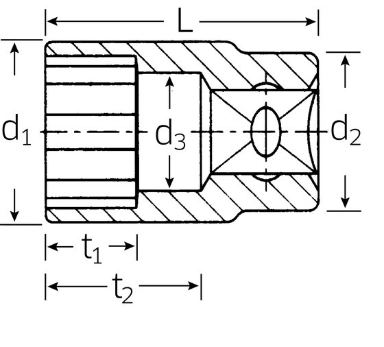 STAHLWILLE 1/4" 4mm socket