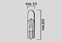 FLOSSER filament glass wedge bulbs