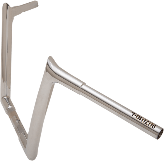 907010 FAT BAGGERS INC. 10" chrome handlebar for flhr models