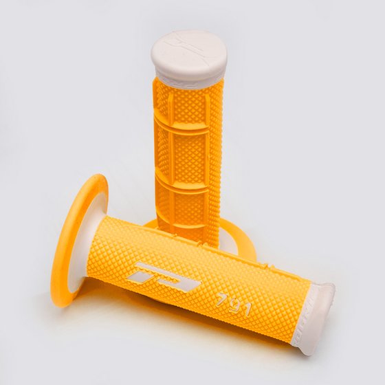 PRO GRIP double density offroad grips - white/fluo orange