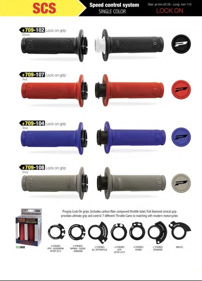 PRO GRIP progrip 709 lockon scs rd handlebar grips