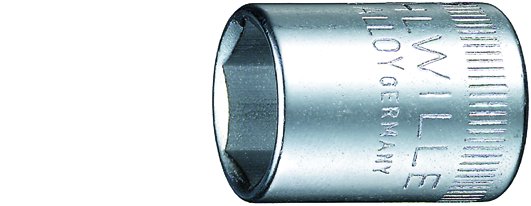 STAHLWILLE 1/4" steel chrome socket