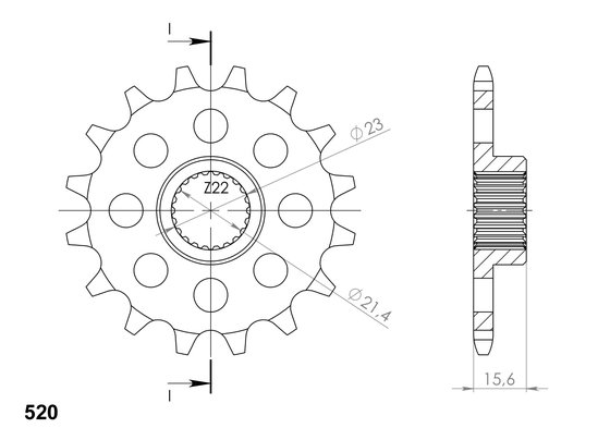 21504-15 Supersprox supersprox / jt front sprocket 577.15