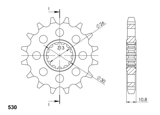 21801-17 Supersprox supersprox front sprocket 579.17