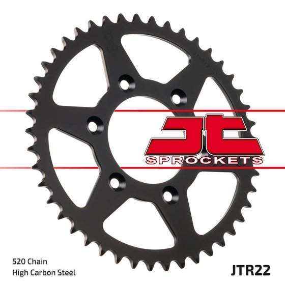 356049JT JT Sprockets rear sprocket 49 tooth 520 black