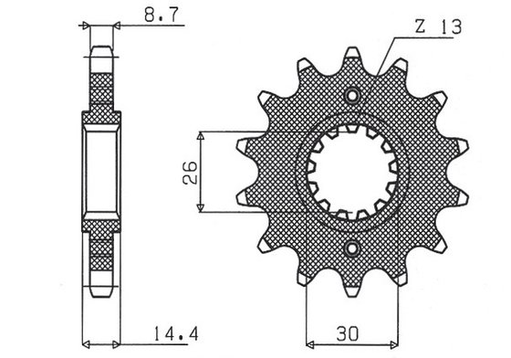 SUN51217 SUNSTAR SPROCKETS front sprocket