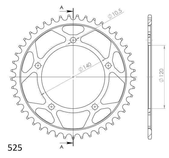 14604-45 Supersprox supersprox / jt rear sprocket 1792.45